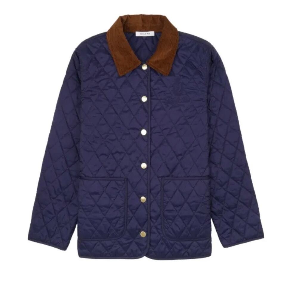 Sporty & Rich Vendome jacket Navy Blue Size XL